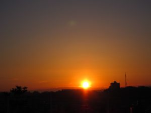 初日の出の瞬間
